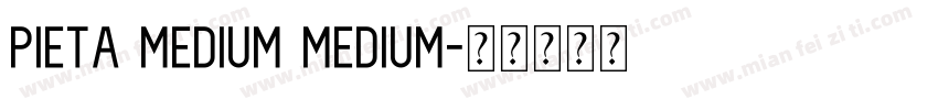 Pieta Medium Medium字体转换